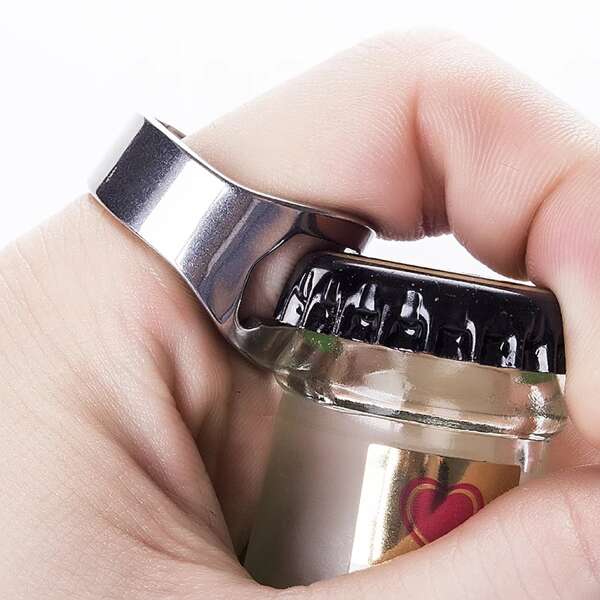 

3pcs Random Color Bottle Opener Ring, Multicolor