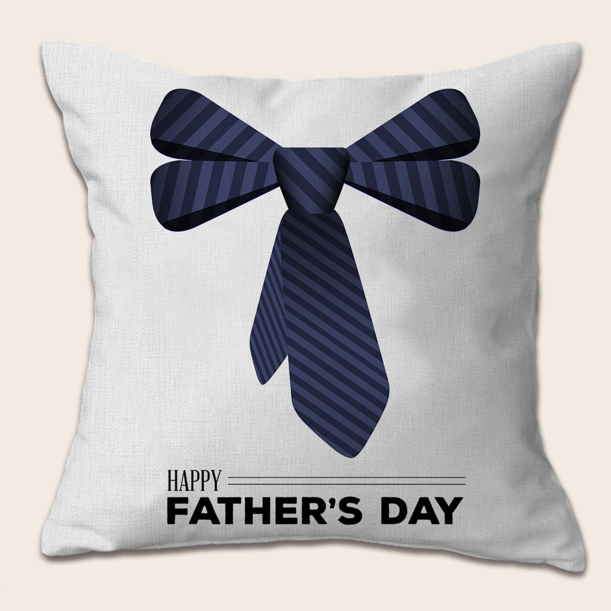 

Slogan Graphic Father's Day Cushion Cover Without Filler, White