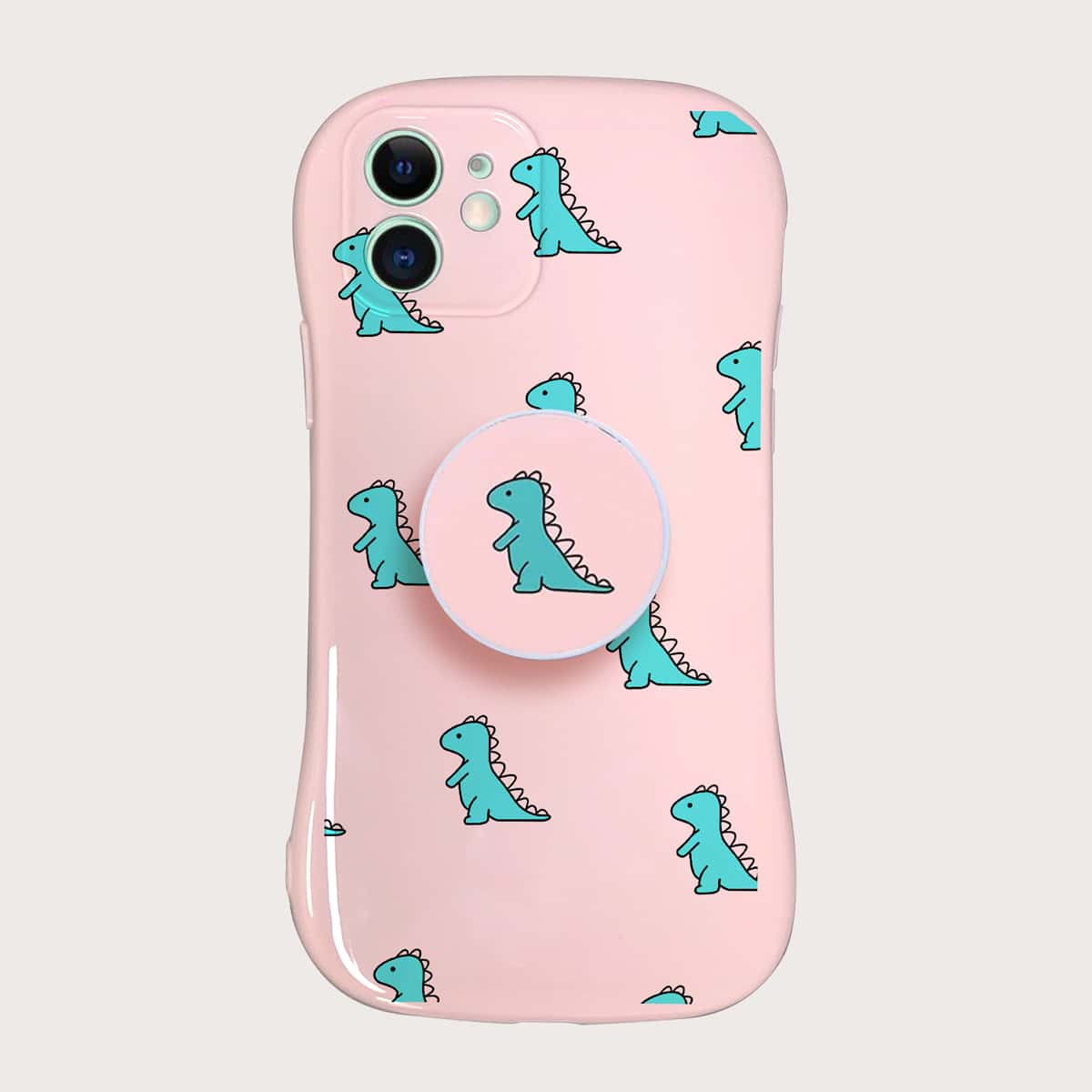 

Dinosaur Phone Case With Holder, Pink