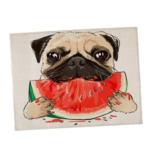 

Dog Print Placemat, Multicolor
