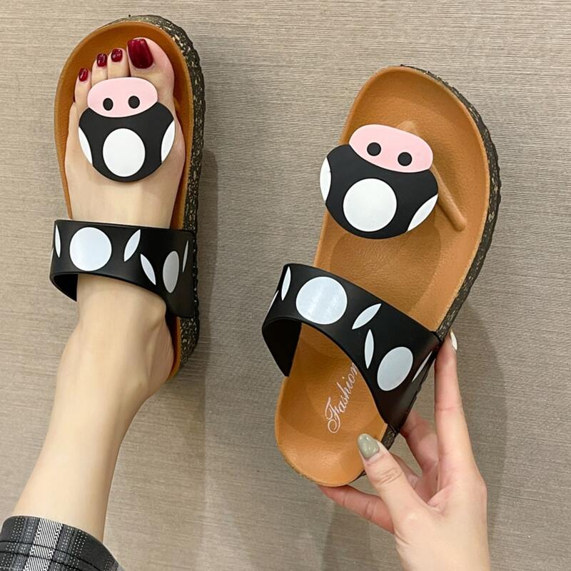 

Cartoon Cow Slides, Black