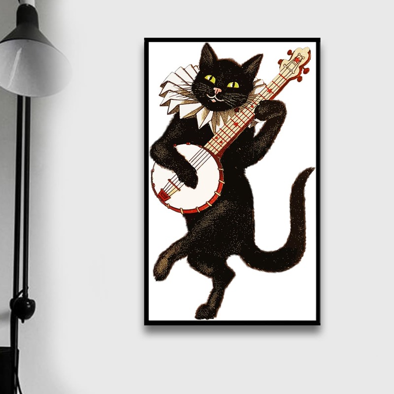 

Cat DIY Diamond Painting Without Frame, Multicolor
