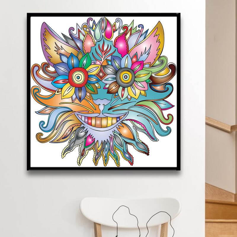 

Animal DIY Diamond Painting Without Frame, Multicolor