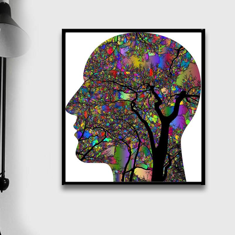 

Figure DIY Diamond Painting Without Frame, Multicolor