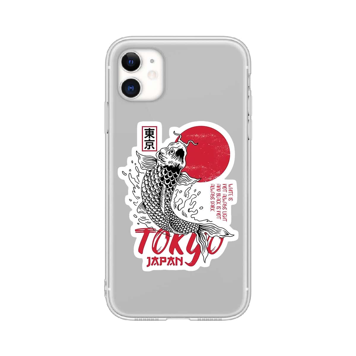 

Fish Print Phone Case, Clear