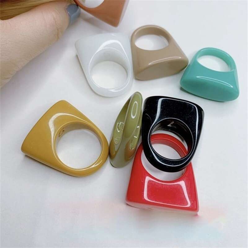 

1pc Random Plain Ring, Multicolor