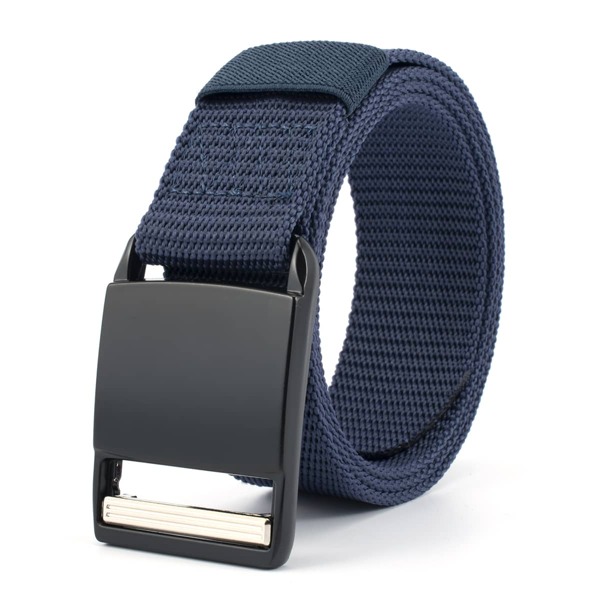 

Men Simple Tape Belt, Navy blue
