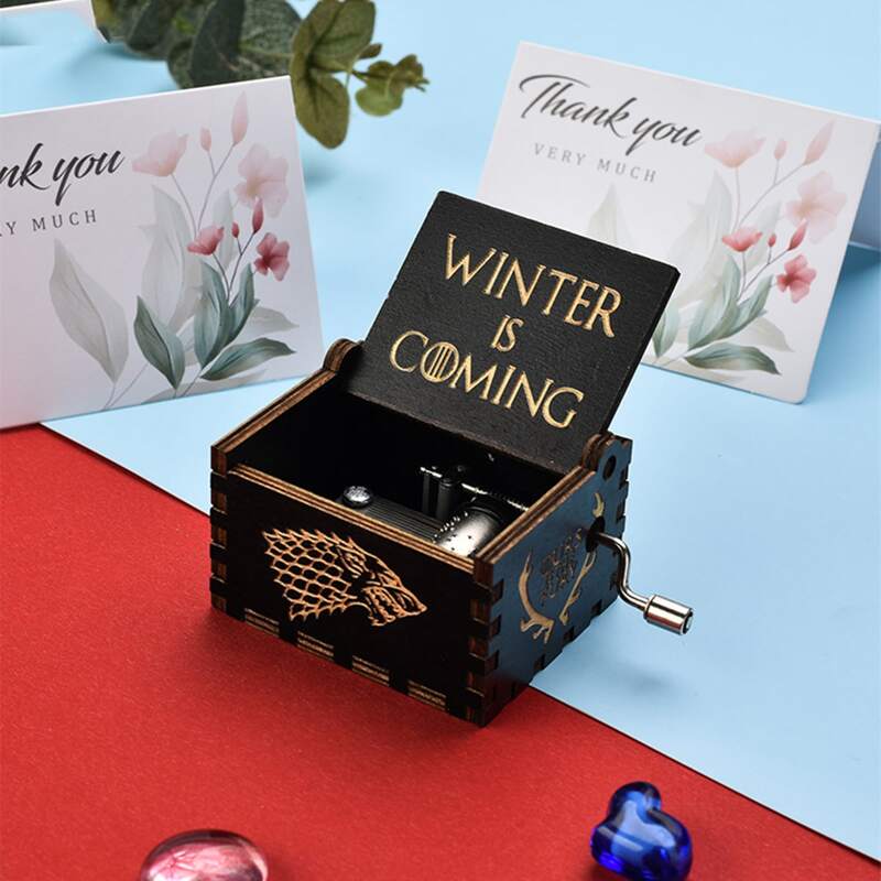 

1pc Wooden Music Box, Black