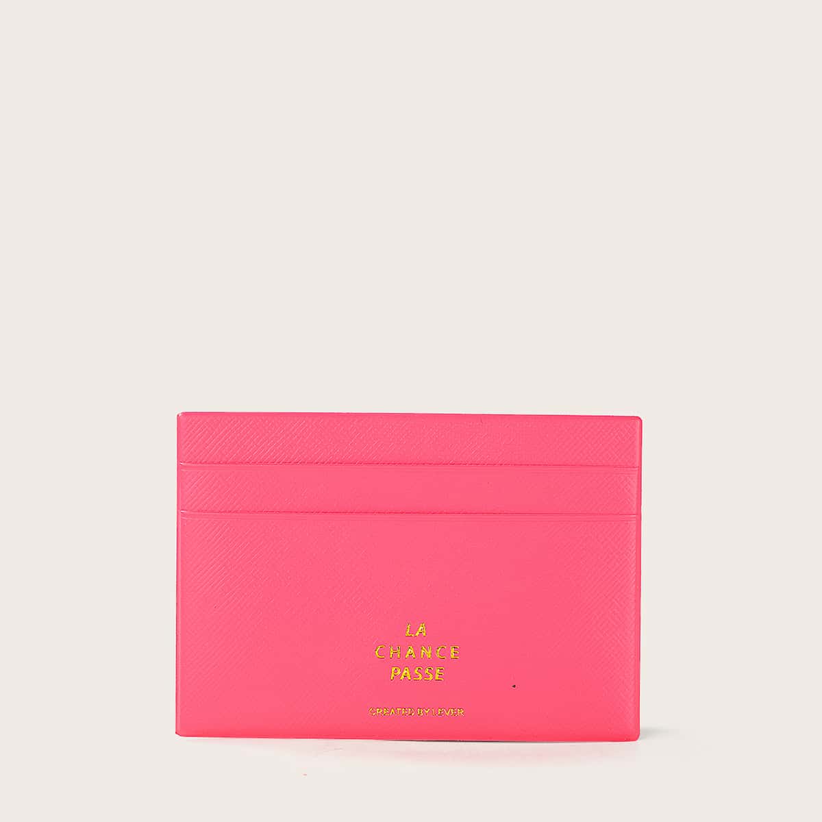 

Letter Graphic Card Holder, Hot pink