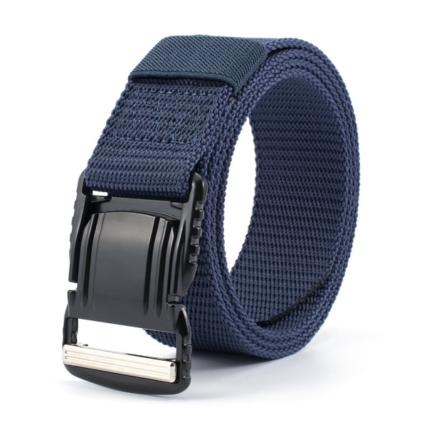 

Men Simple Tape Belt, Navy blue