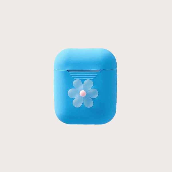 

Flower Decor Case For Airpods, Blue