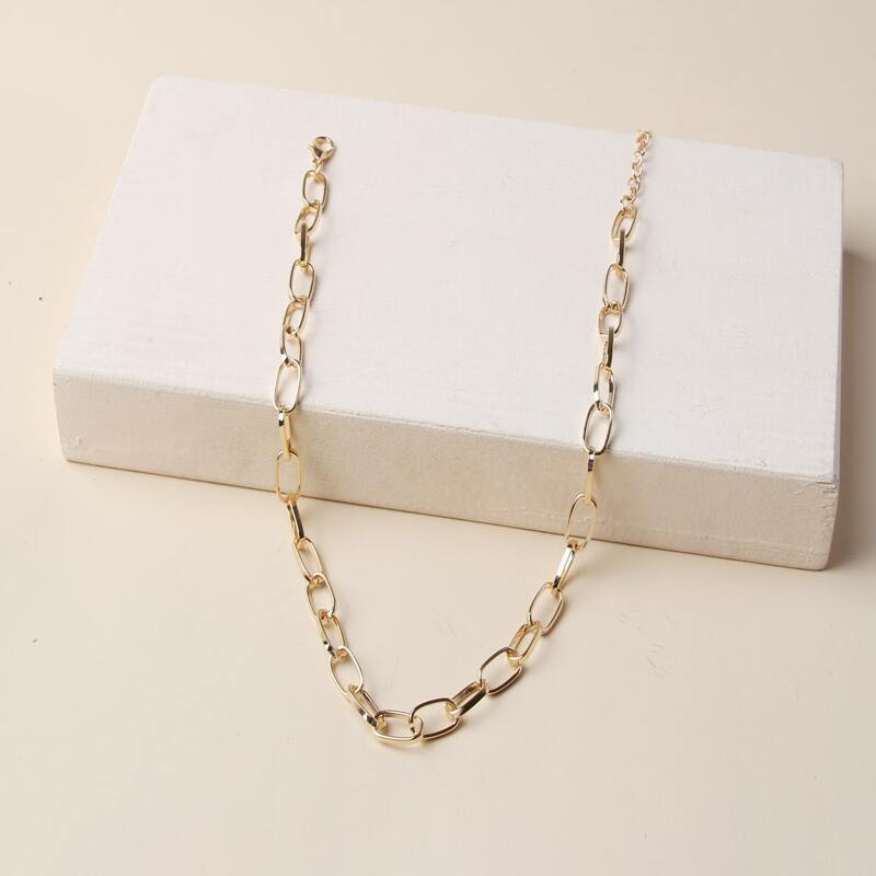 

Minimalist Chain Necklace, Gold