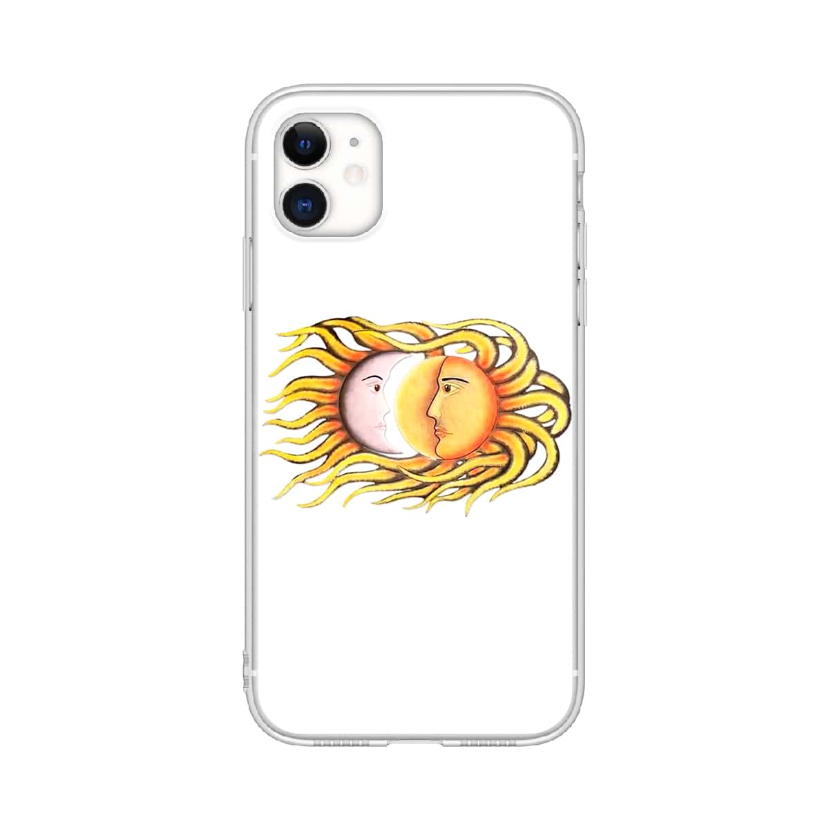 

Sun Print Phone Case, White