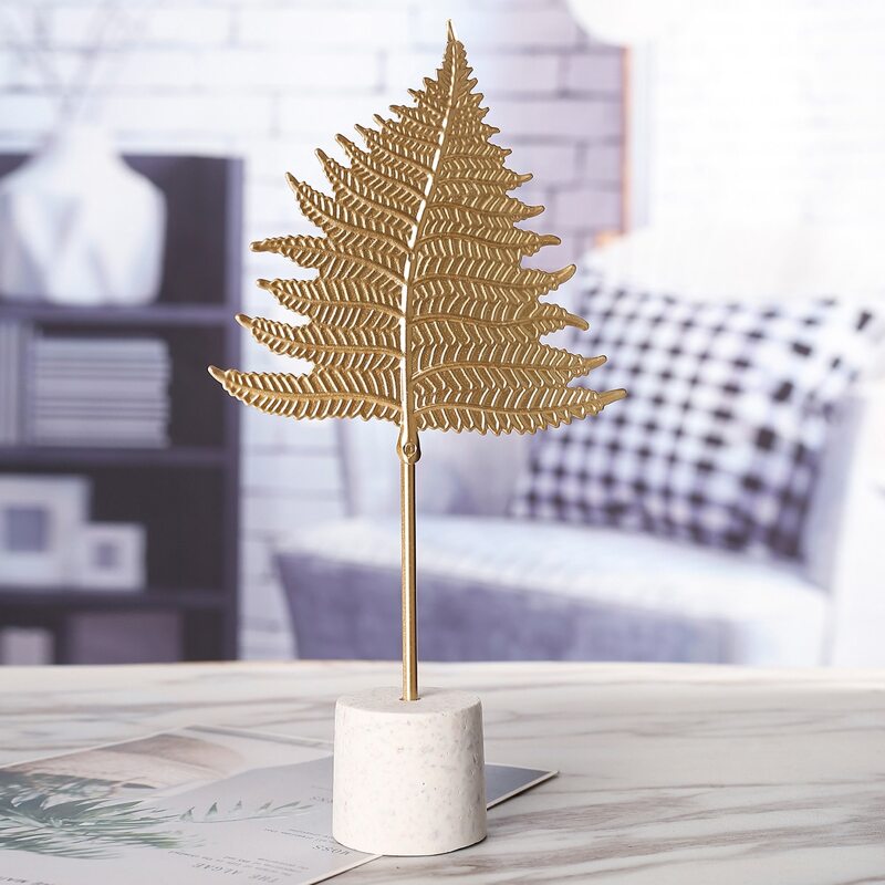 

1pc Leaf Design Art Decoration, Multicolor