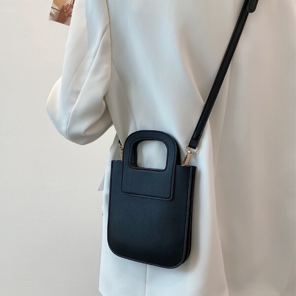 

Minimalist Satchel Bag, Black