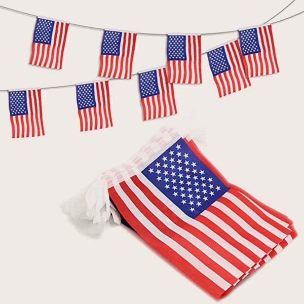 

20pcs Independence Day Decorative Flag, Multicolor