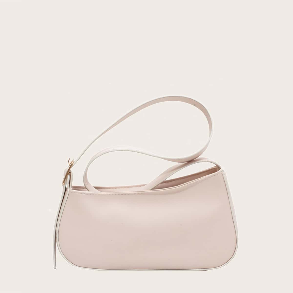 

Solid Baguette Bag, Beige