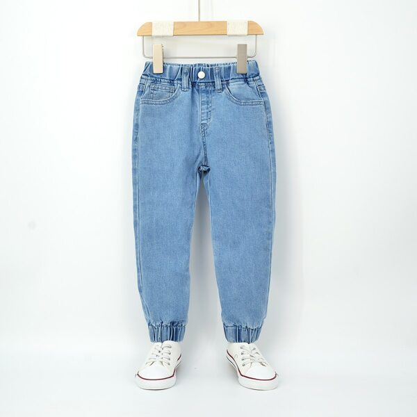 

Toddler Boys Carrot Jeans, Light wash