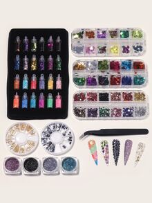11入組美甲裝飾套裝 - 彩色 - 查看 2