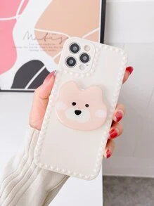 Vỏ điện thoại chắc chắn với giá đỡ điện thoại bật lên - Màu be - Xem 1