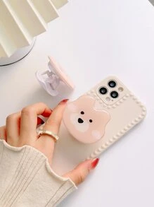 Vỏ điện thoại chắc chắn với giá đỡ điện thoại bật lên - Màu be - Xem 2