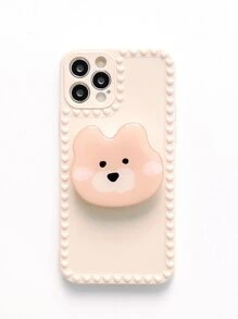 Vỏ điện thoại chắc chắn với giá đỡ điện thoại bật lên - Màu be - Xem 3