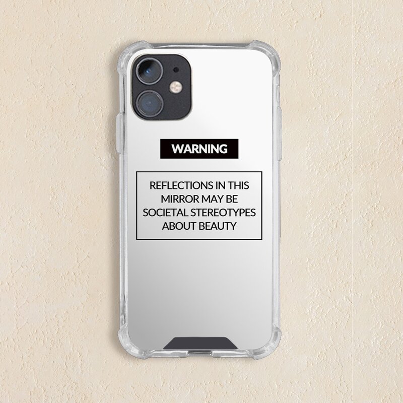 

Letter Graphic Phone Case, Silver