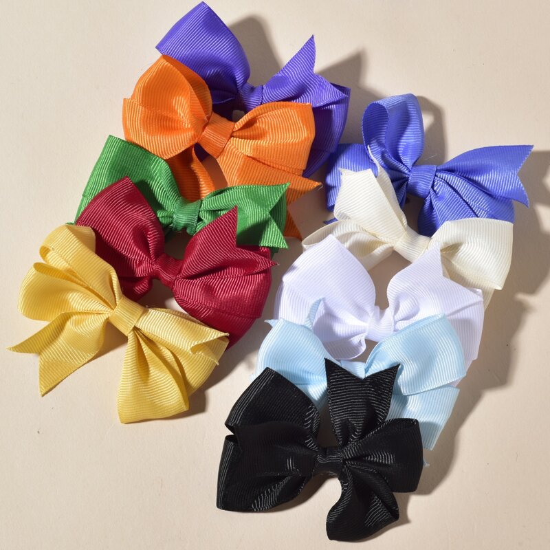 

10pcs Bow Design Hair Clip, Multicolor