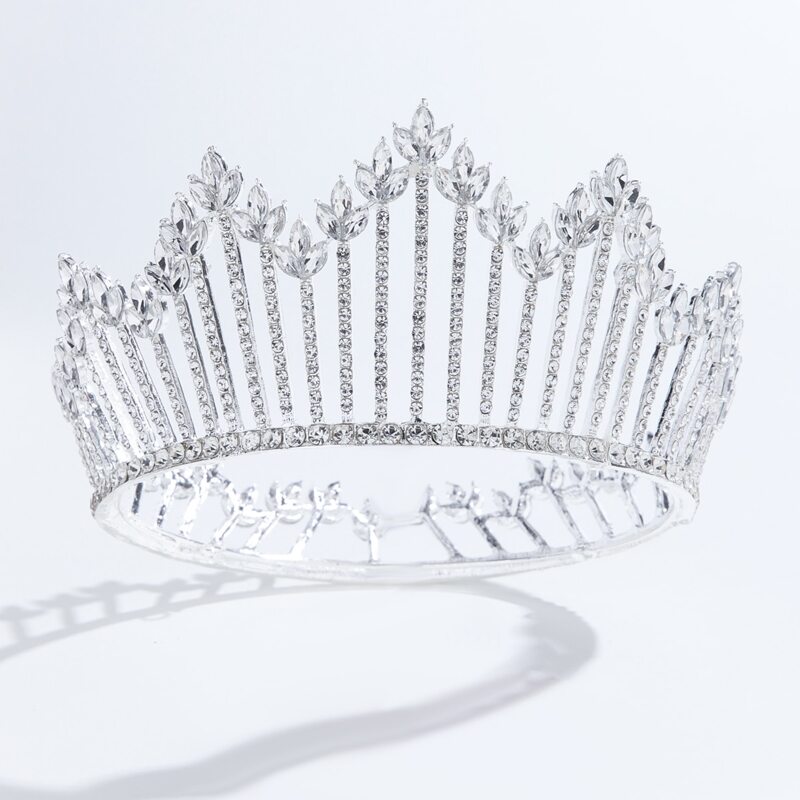 

Rhinestone Crown Hair Accessory, Silver