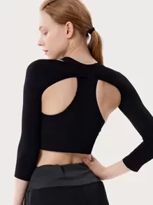 Manga protectora solar con protección anti-UV para moldear el Body de los brazos - Negro - Ver 1