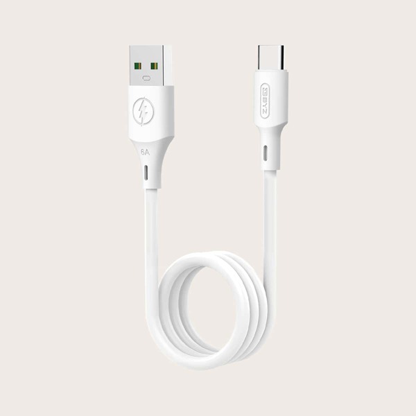 

USB To Type-C Fast Charging Data Cable, White