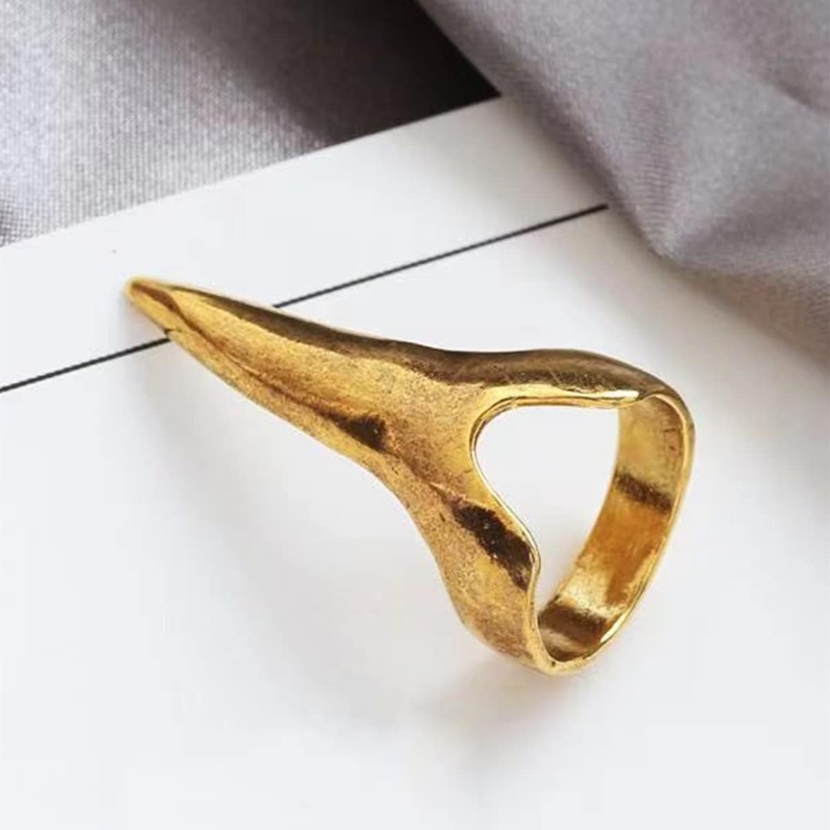 

Guys 1pc Metal Ring, Gold