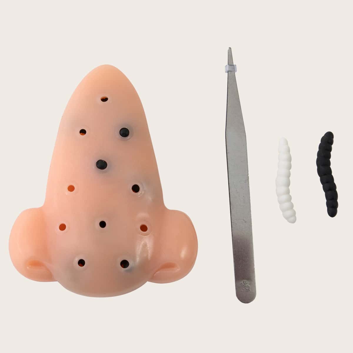 

1pc Stress Relief Acne Squeeze Toy, Apricot