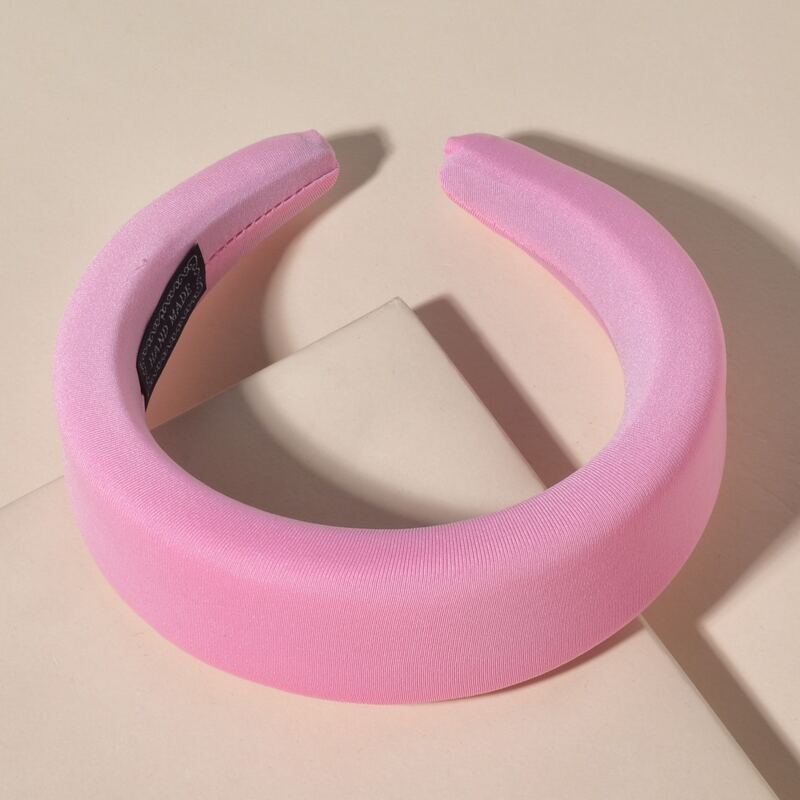 

1pc Plain Hair Hoop, Baby pink