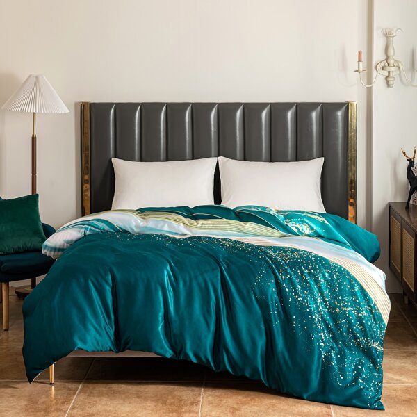 

Graphic Print Duvet Cover Without Filler, Multicolor