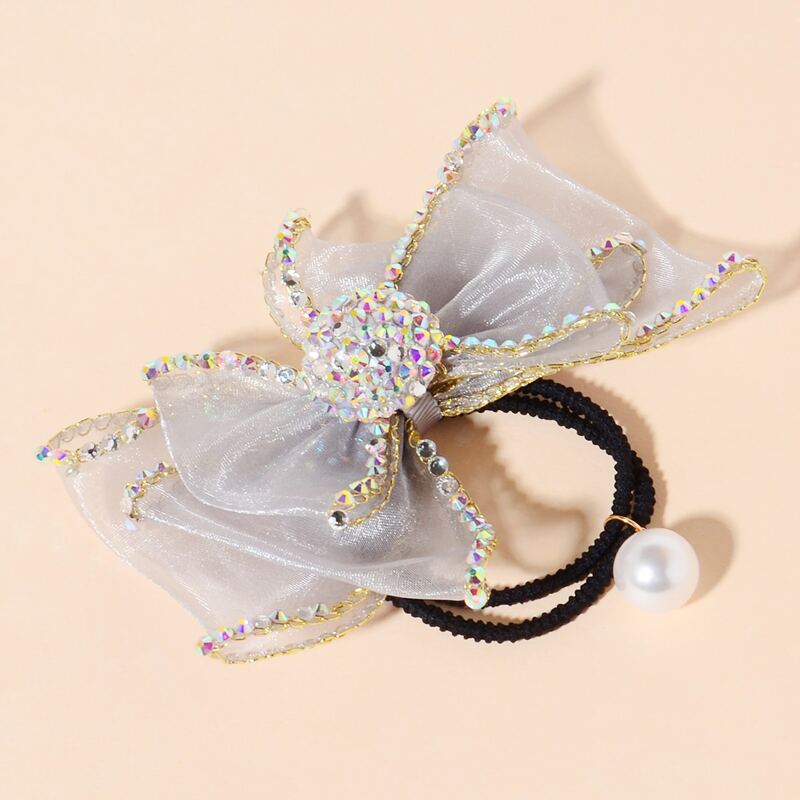 

Rhinestone Bow Hair Tie, Multicolor