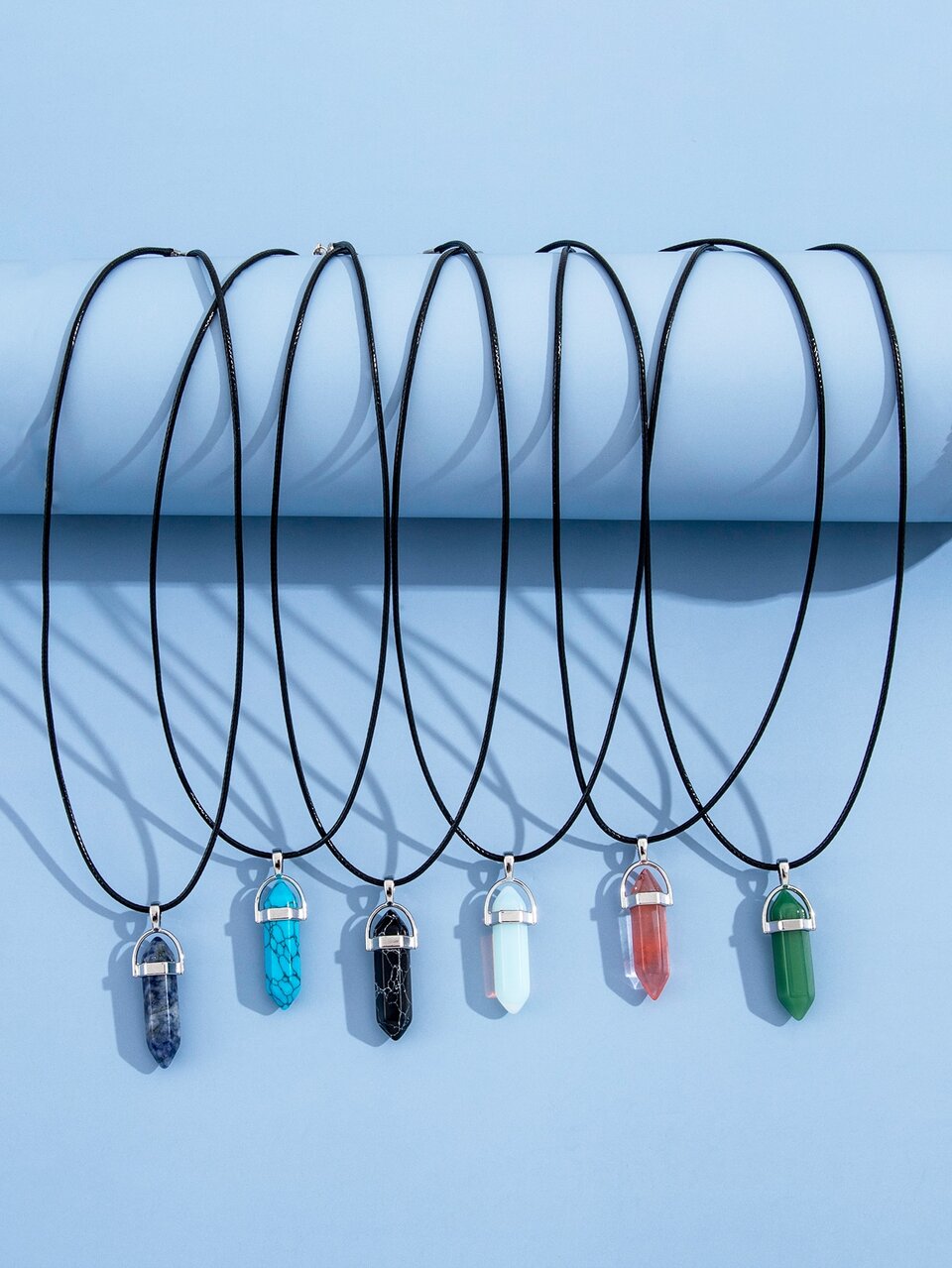 6pcs Geometric Charm Necklace