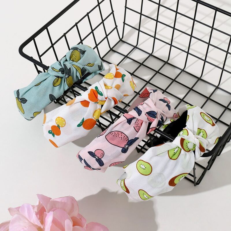 

4pcs Fruit Graphic Hair Hoop, Multicolor