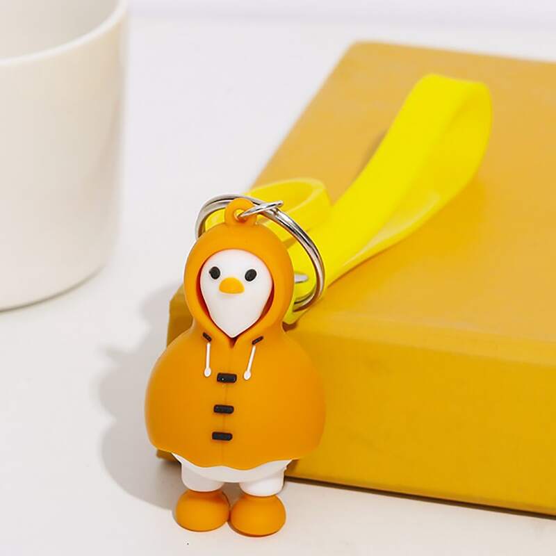 

1pc Cartoon Duck Pendant Keychain, Yellow
