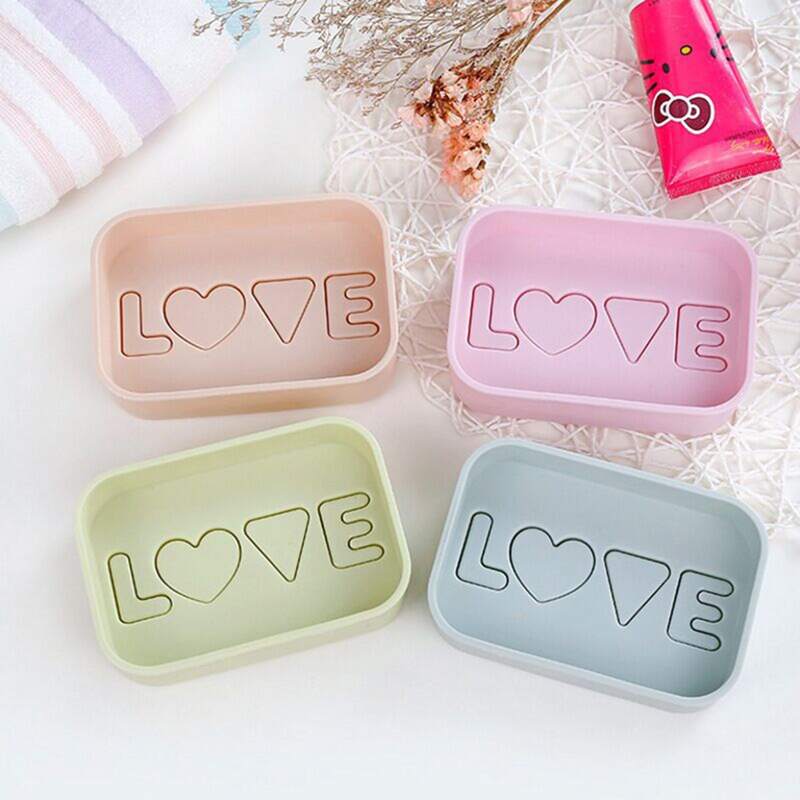 

1pc Letter Design Random Color Soap Dish Holder, Multicolor