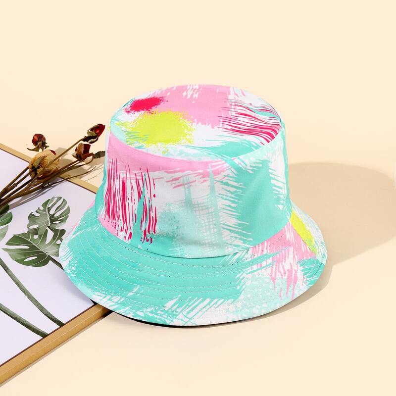

Color Block Bucket Hat, Multicolor
