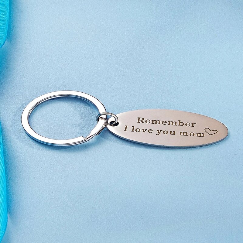 

1pc Slogan Keychain, Silver