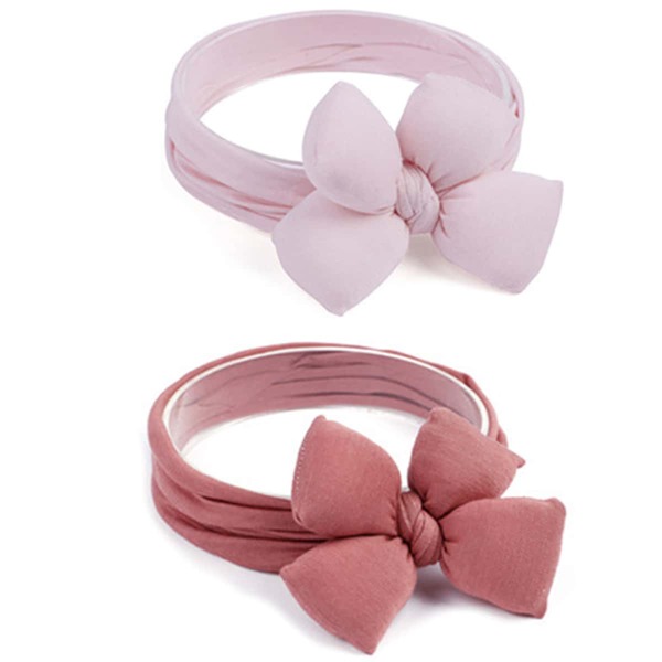 

Newborn Girl 2pcs Bow Headband Photography Prop, Multicolor