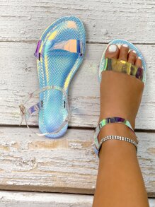 鐳射踝帶涼鞋 - 彩色 - 查看 2