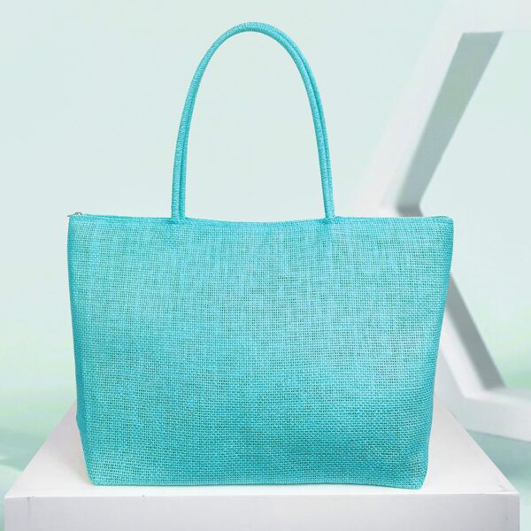 

Minimalist Shoulder Tote Bag, Blue