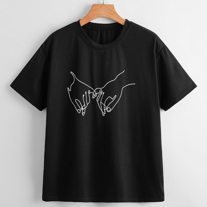 

Hand Graphic Tee, Black