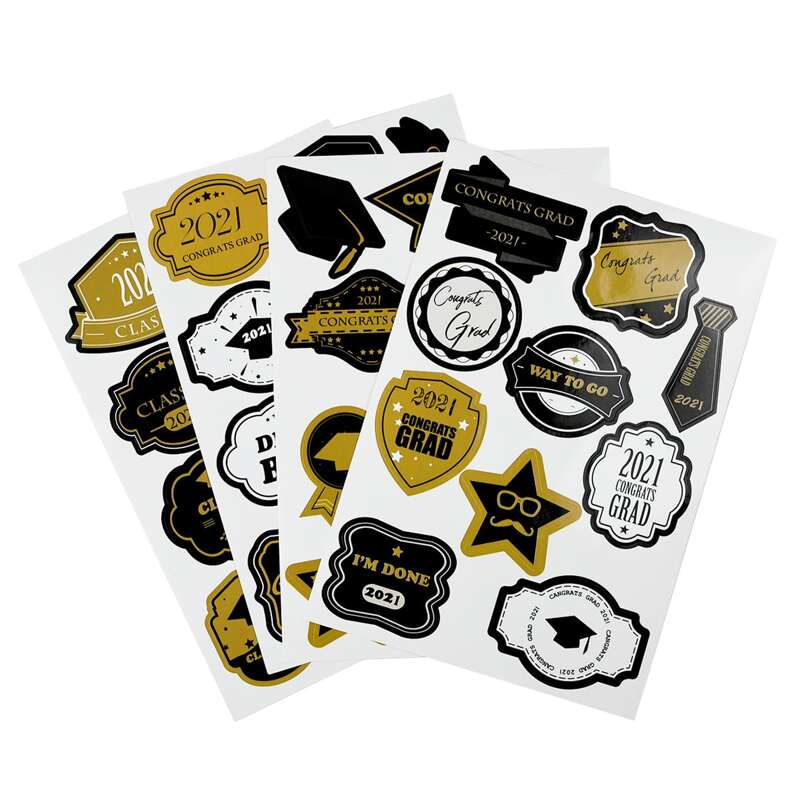 

4sheets Graduation Sticker, Multicolor
