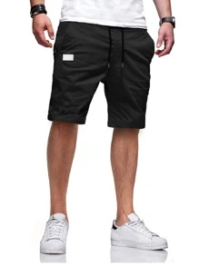 Manfinity Homme Quần Short Nam Túi Giải trí - màu đen - Xem 1
