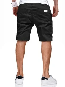 Manfinity Homme Quần Short Nam Túi Giải trí - màu đen - Xem 2