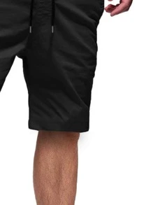 Manfinity Homme Quần Short Nam Túi Giải trí - màu đen - Xem 3